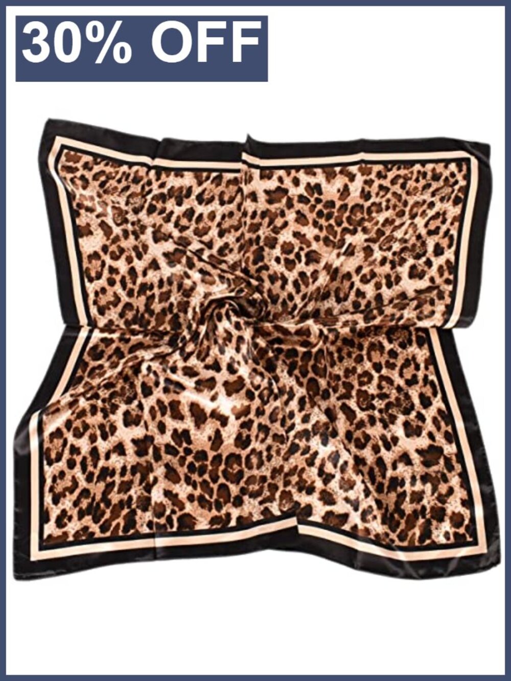 Large Square Satin Silk Like Hair Scarf Head Wrap Neck Bandana